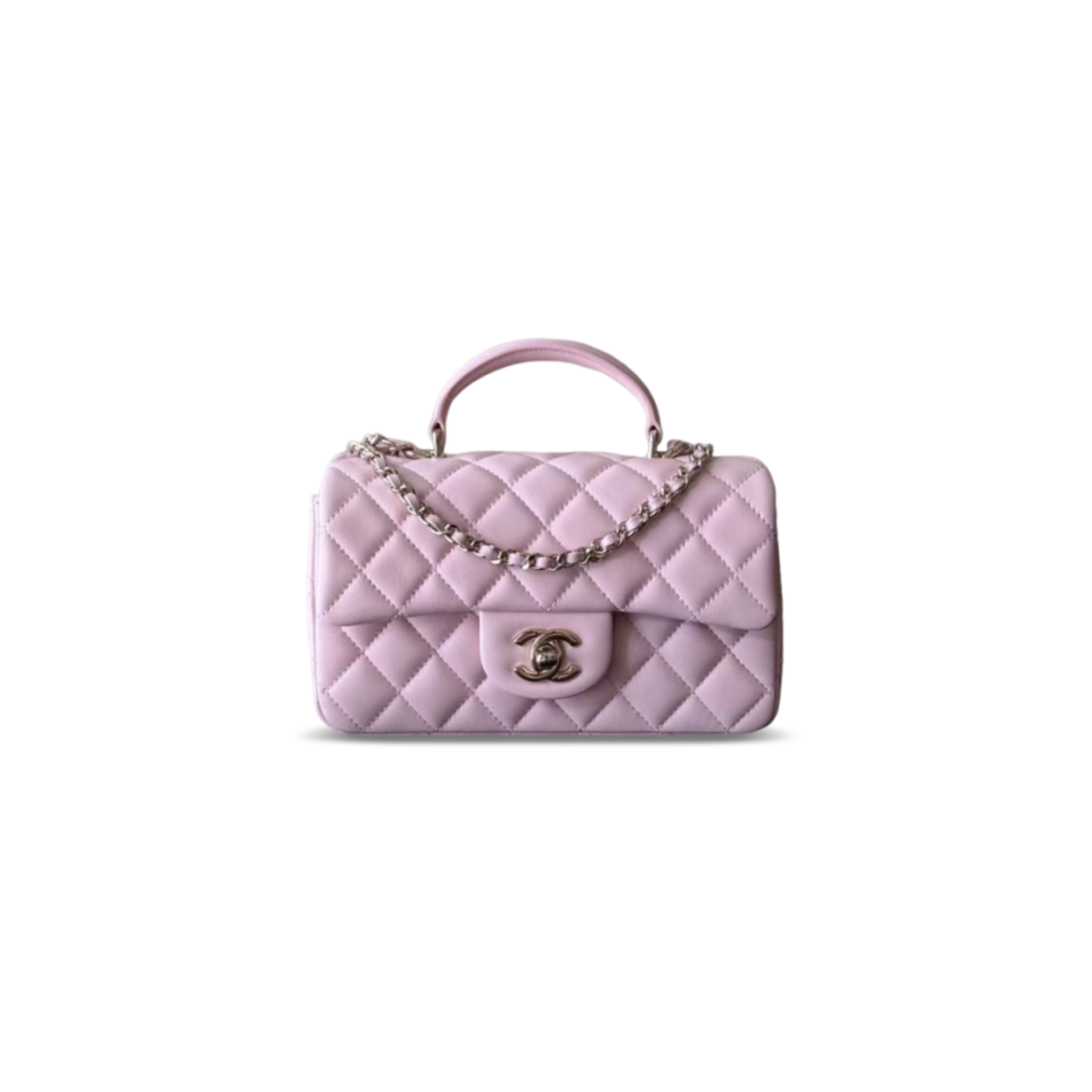 CHANEL MASTER QUILTED MINI TOP HANDLE FLAP AS2431 (20*12*6cm)